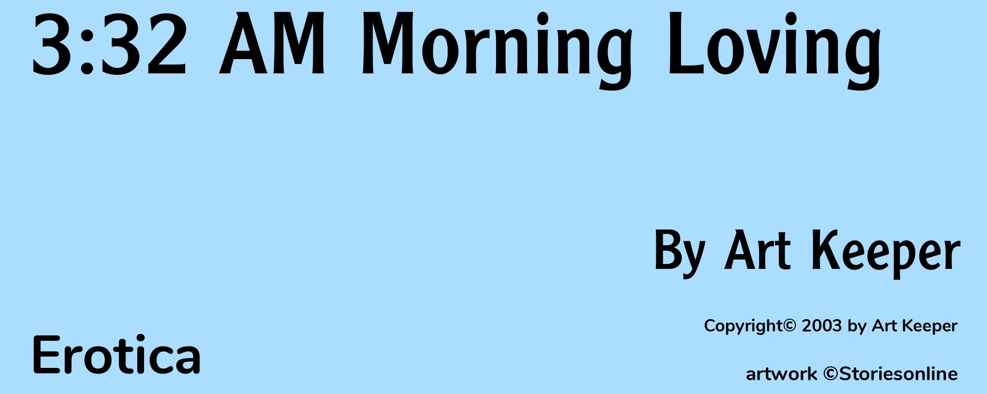 3:32 AM Morning Loving - Cover