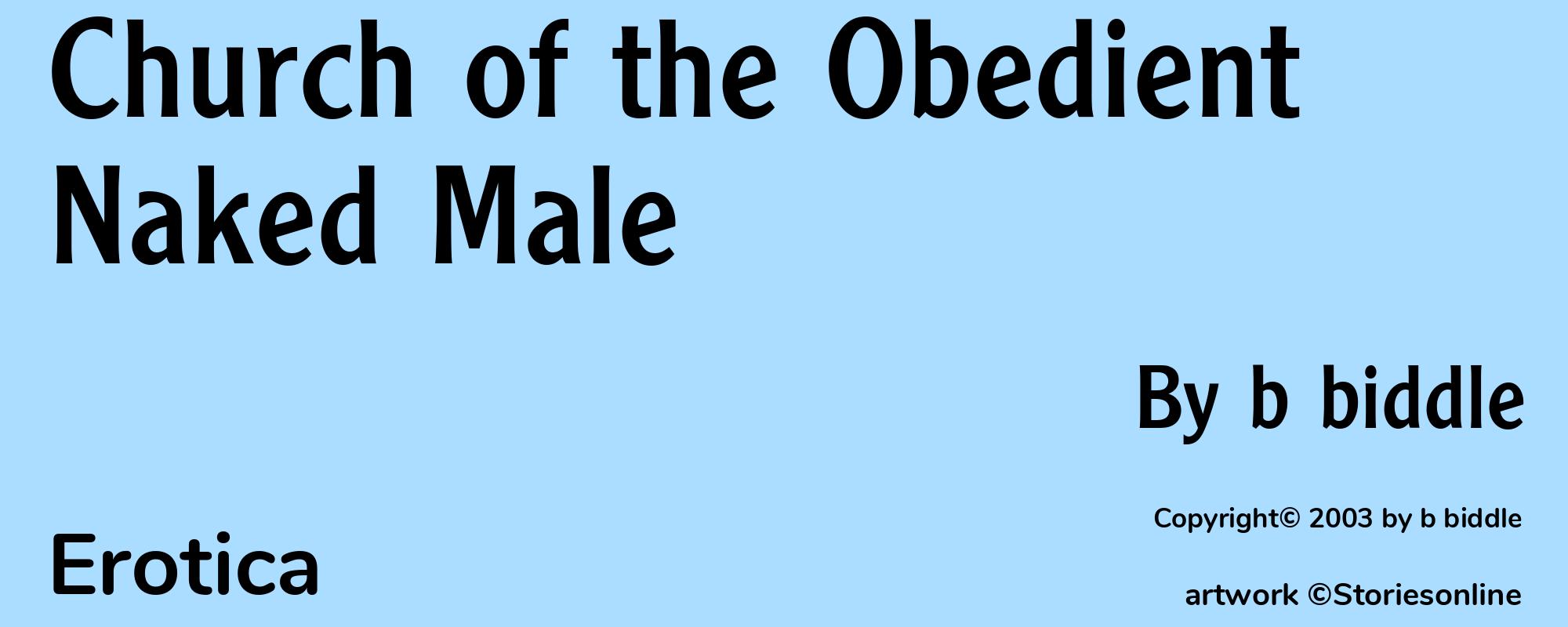 Church of the Obedient Naked Male - Cover