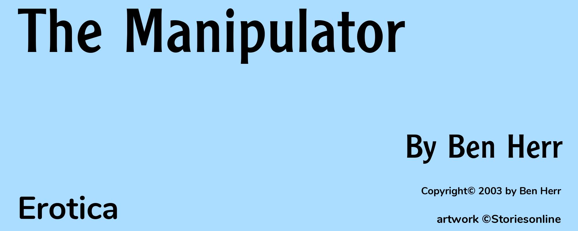The Manipulator - Cover