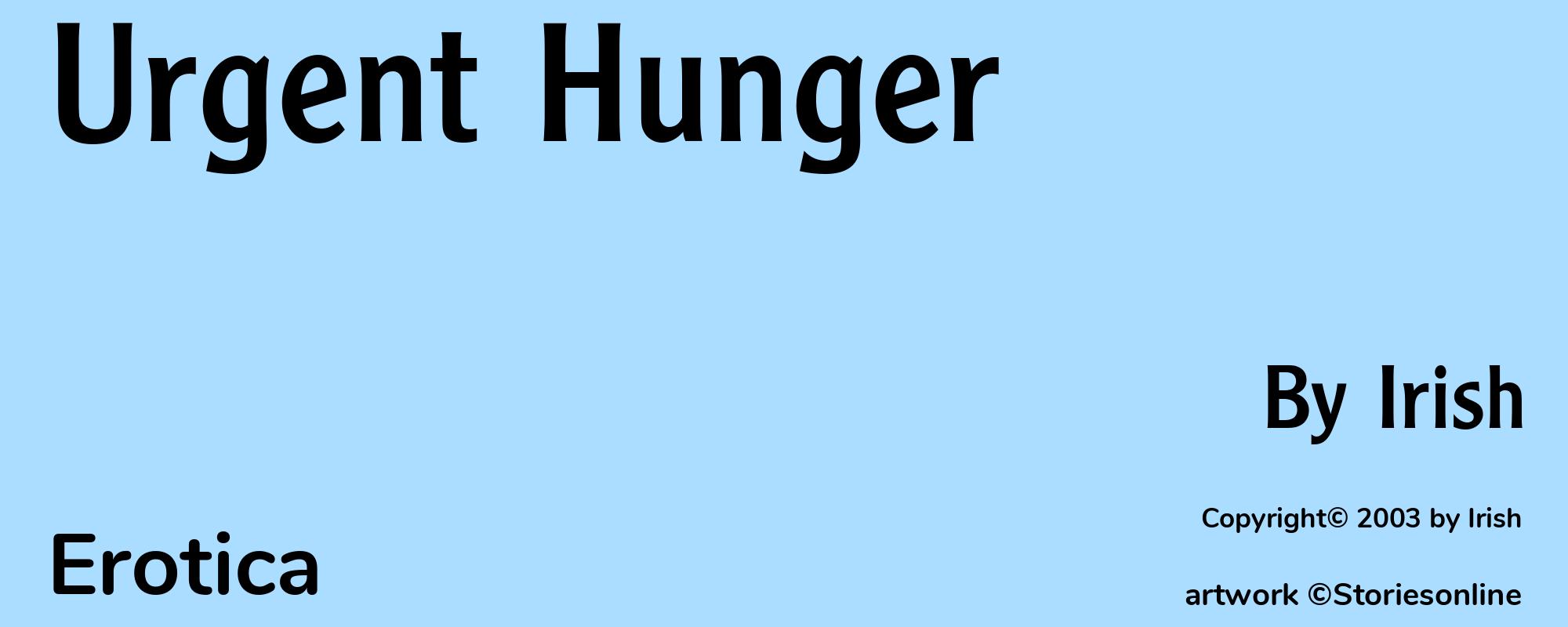 Urgent Hunger - Cover