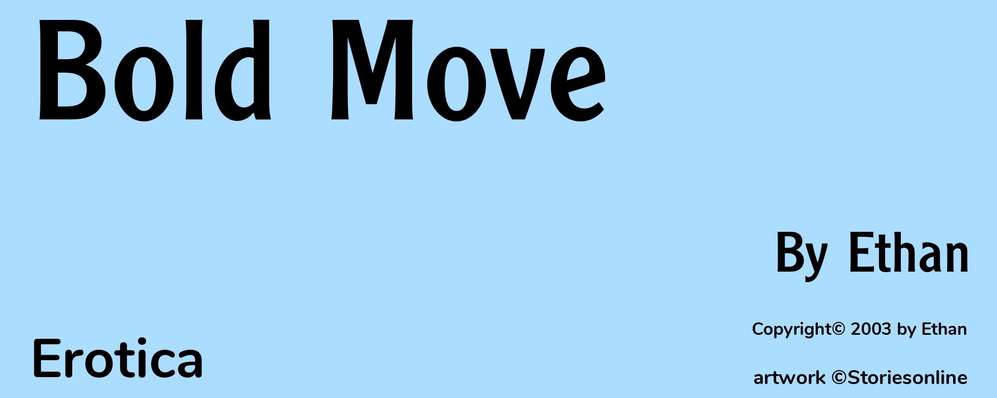 Bold Move - Cover