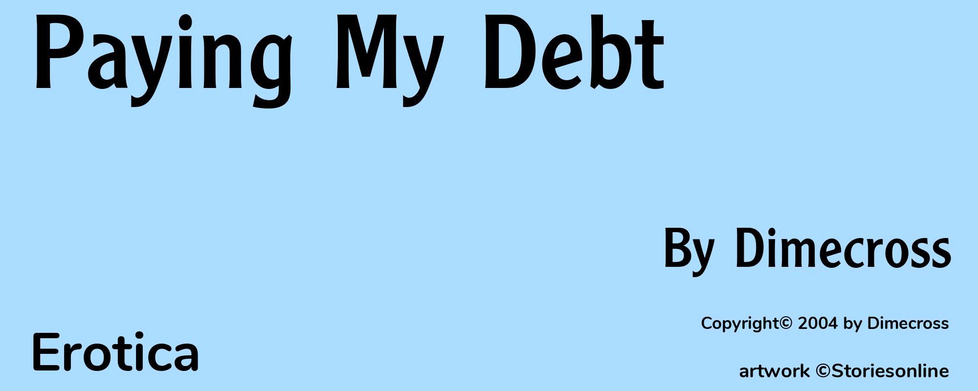 Paying My Debt - Cover