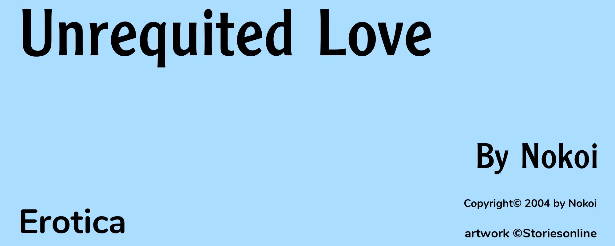 Unrequited Love - Cover