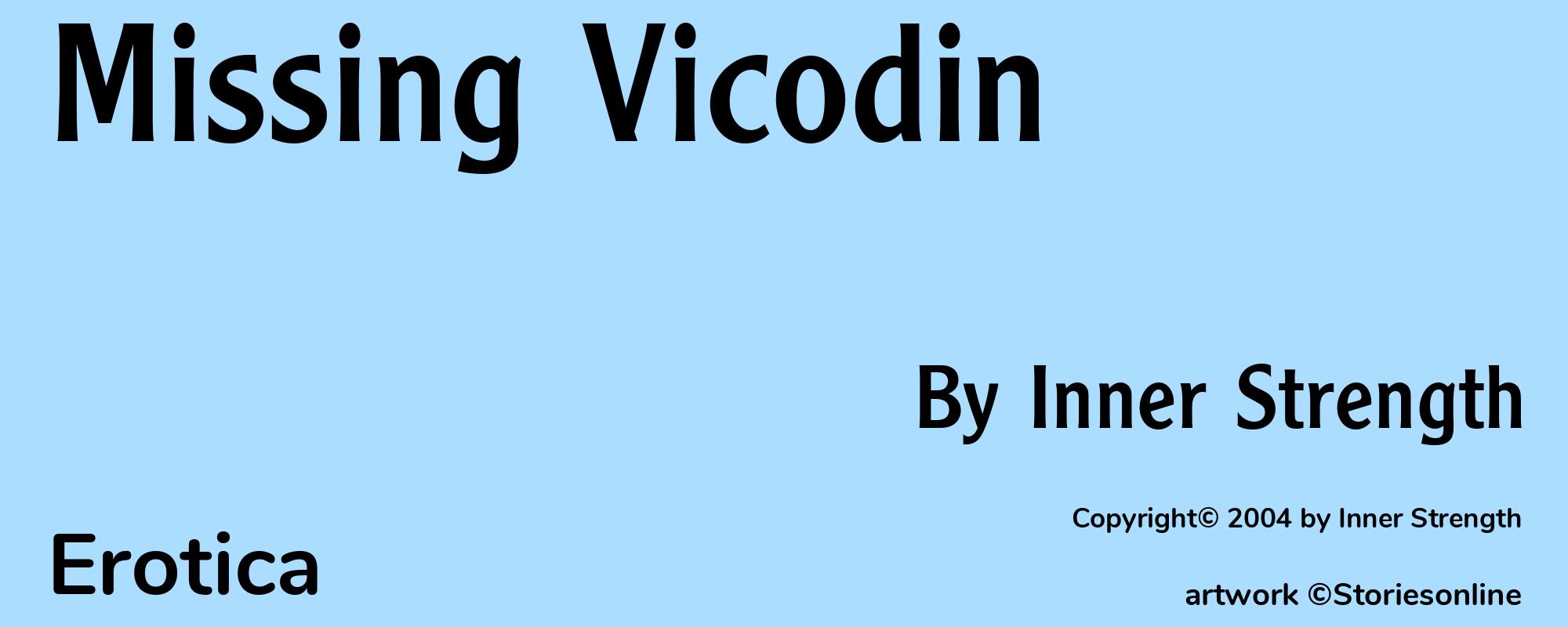 Missing Vicodin - Cover