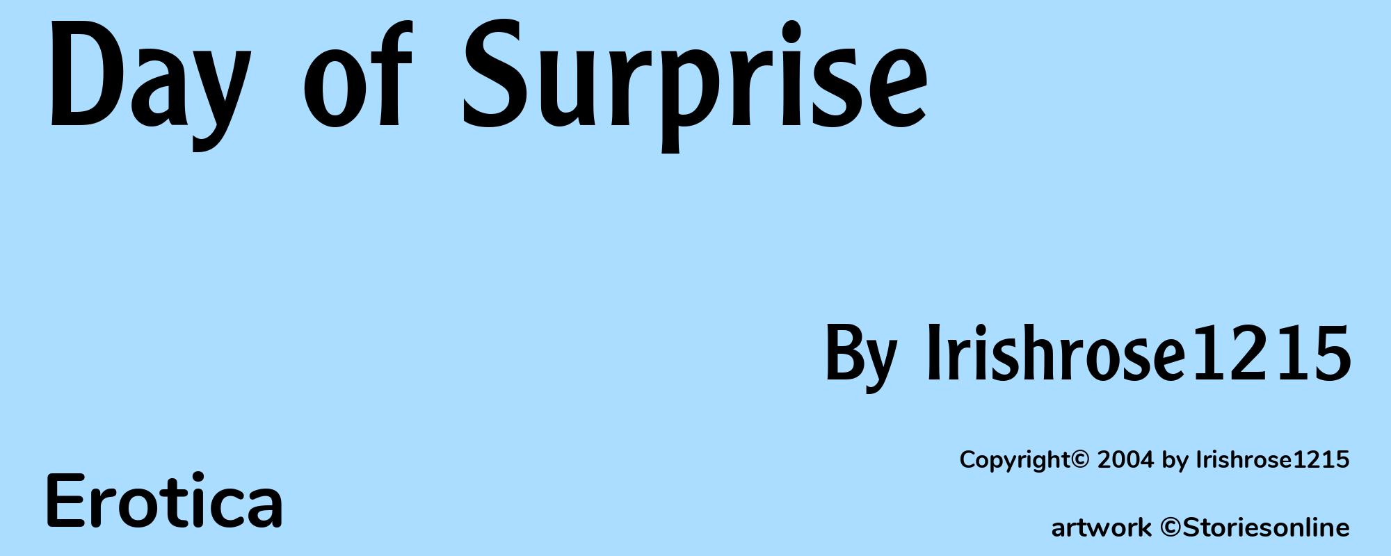 Day of Surprise - Cover