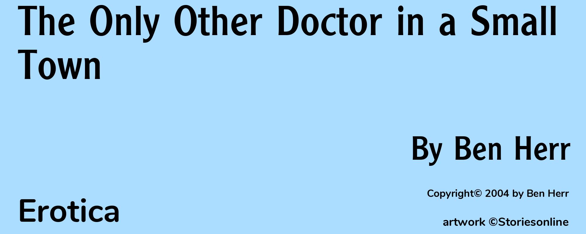 The Only Other Doctor in a Small Town - Cover