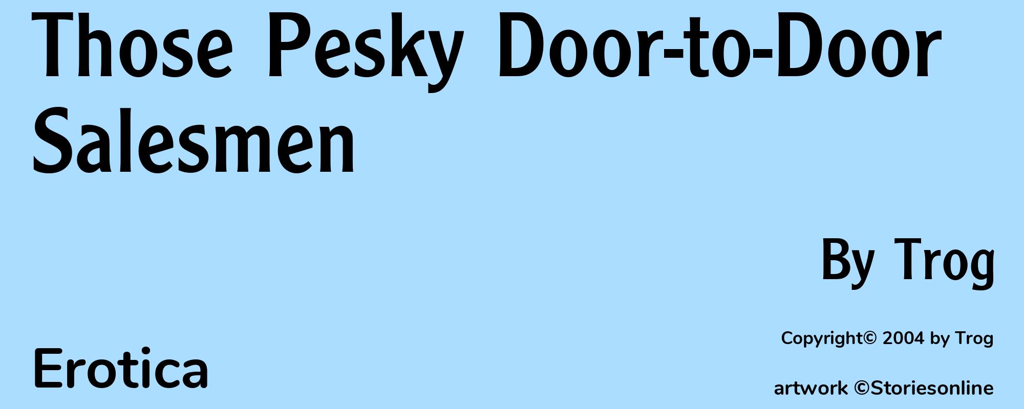 Those Pesky Door-to-Door Salesmen - Cover