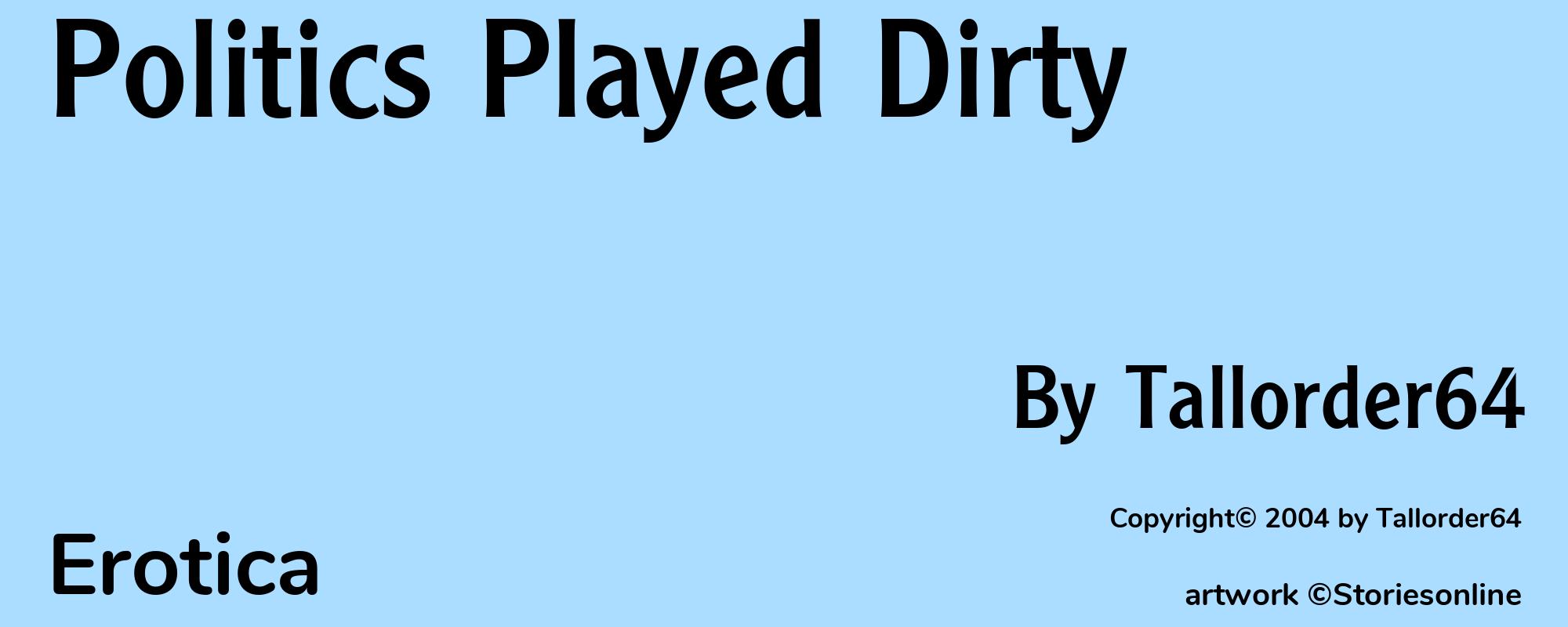 Politics Played Dirty - Cover