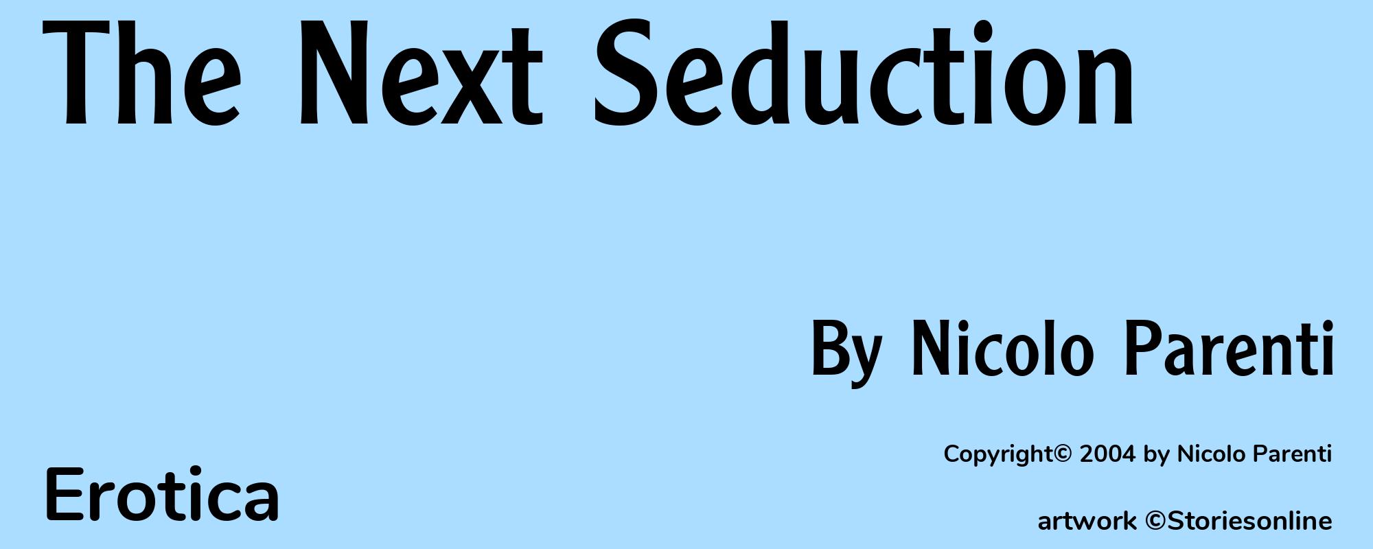 The Next Seduction - Cover