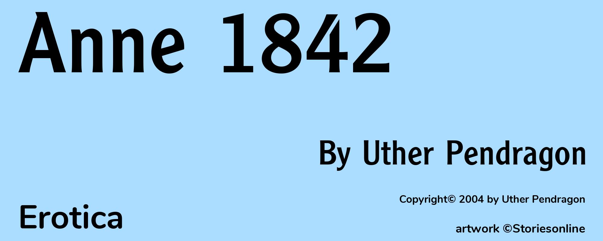 Anne 1842 - Cover