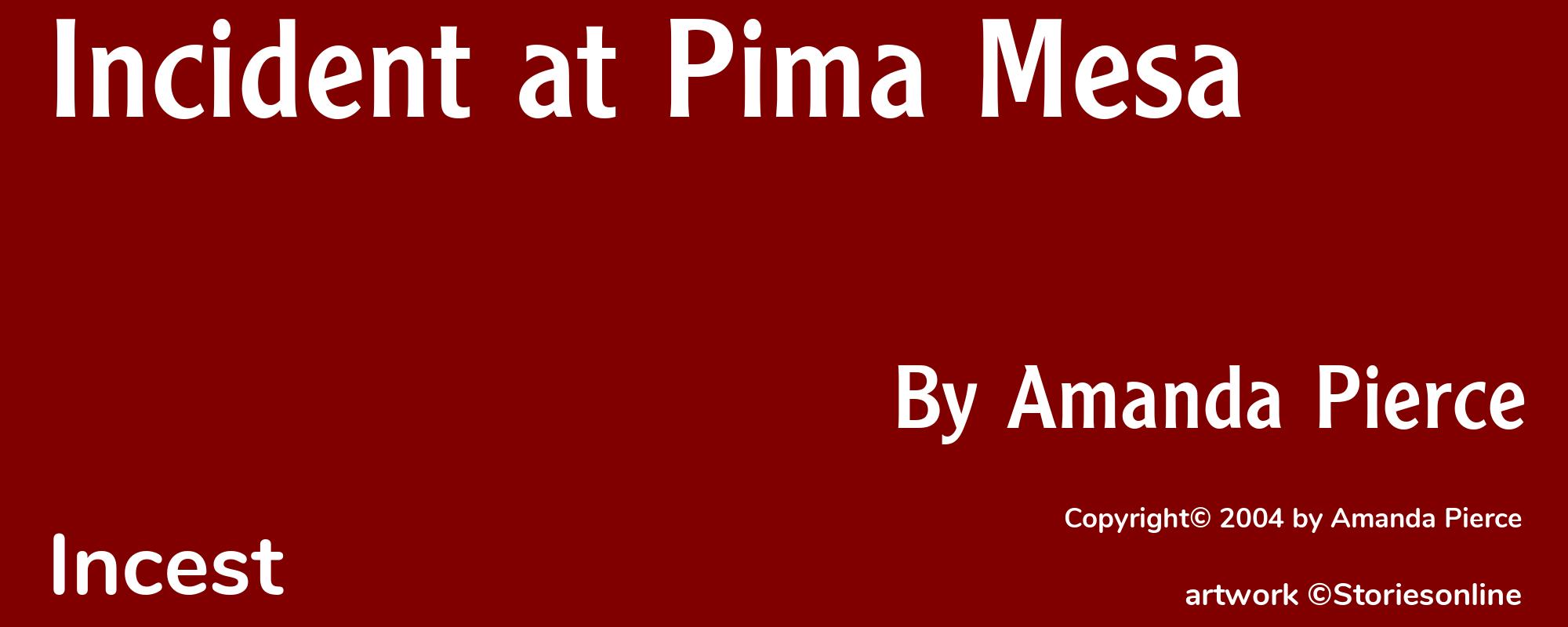 Incident at Pima Mesa - Cover