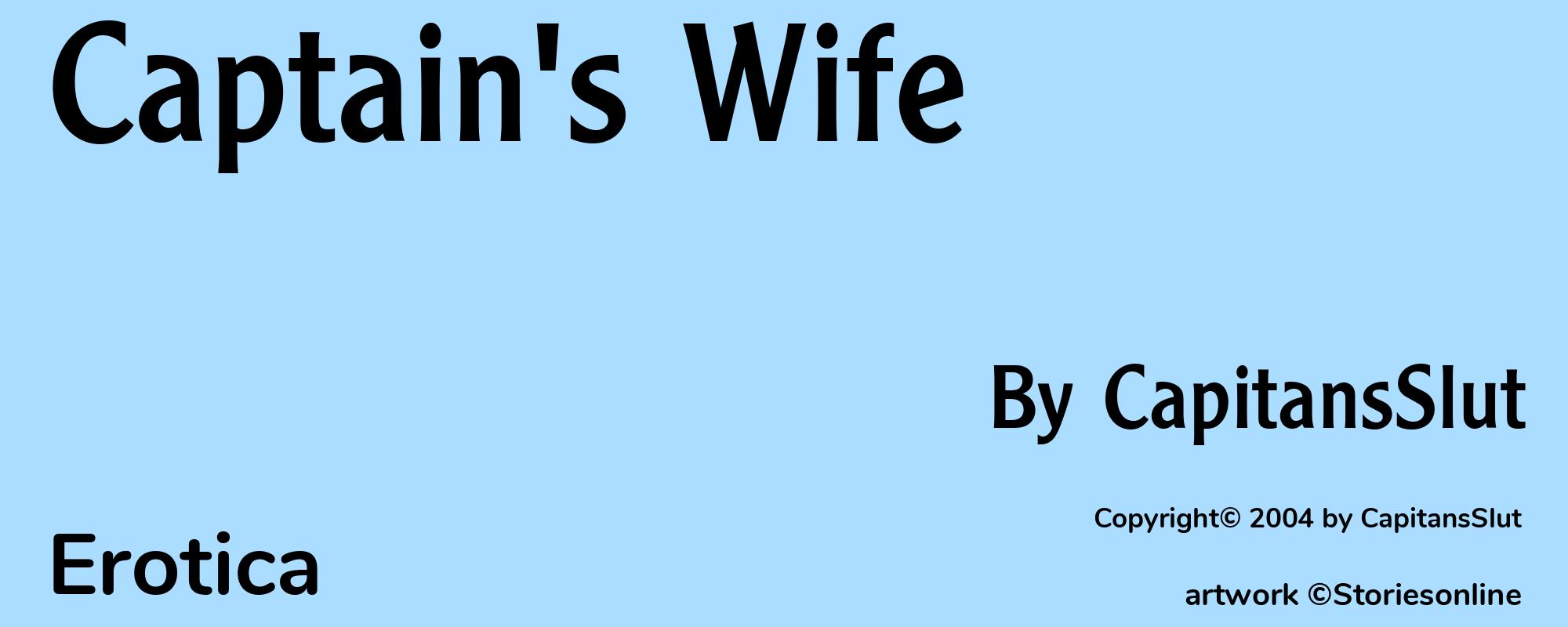 Captain's Wife - Cover