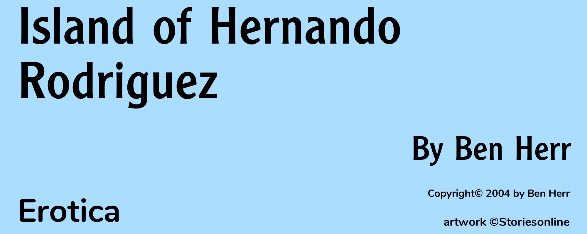 Island of Hernando Rodriguez - Cover