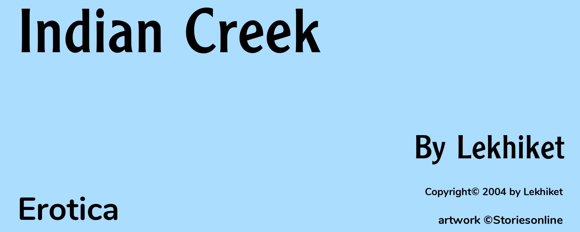 Indian Creek - Cover
