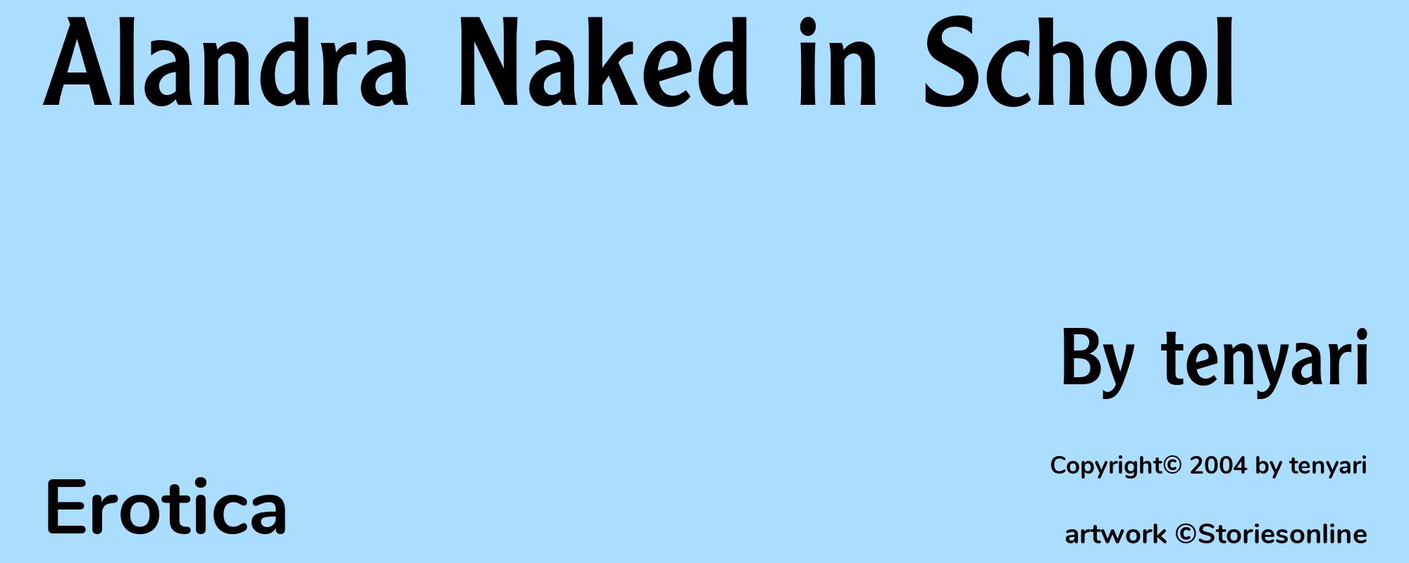 Alandra Naked in School - Cover