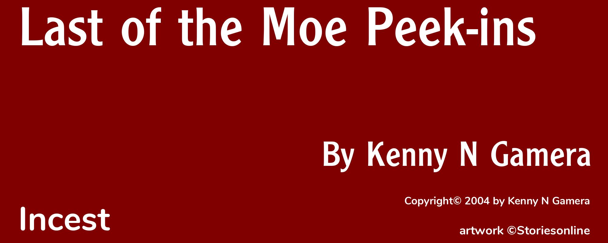 Last of the Moe Peek-ins - Cover