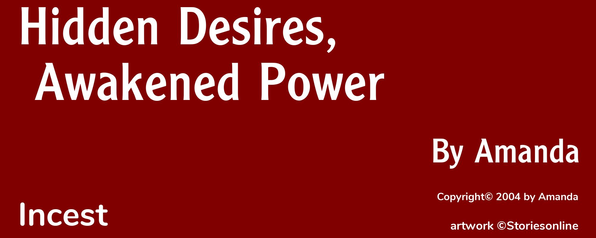 Hidden Desires, Awakened Power - Cover