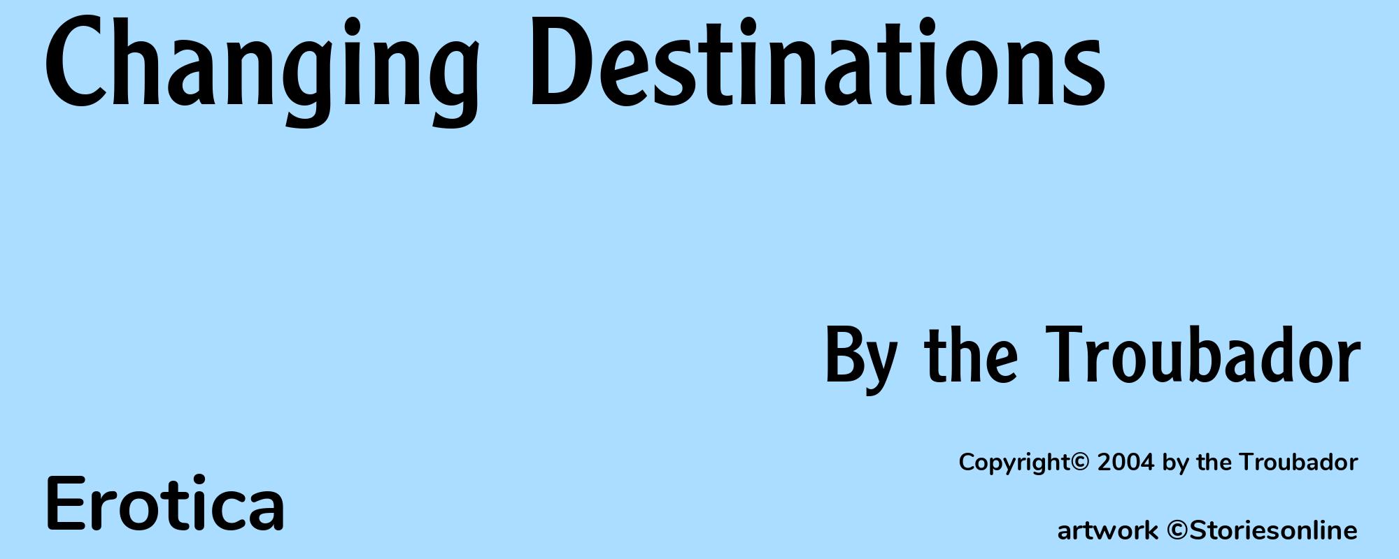 Changing Destinations - Cover