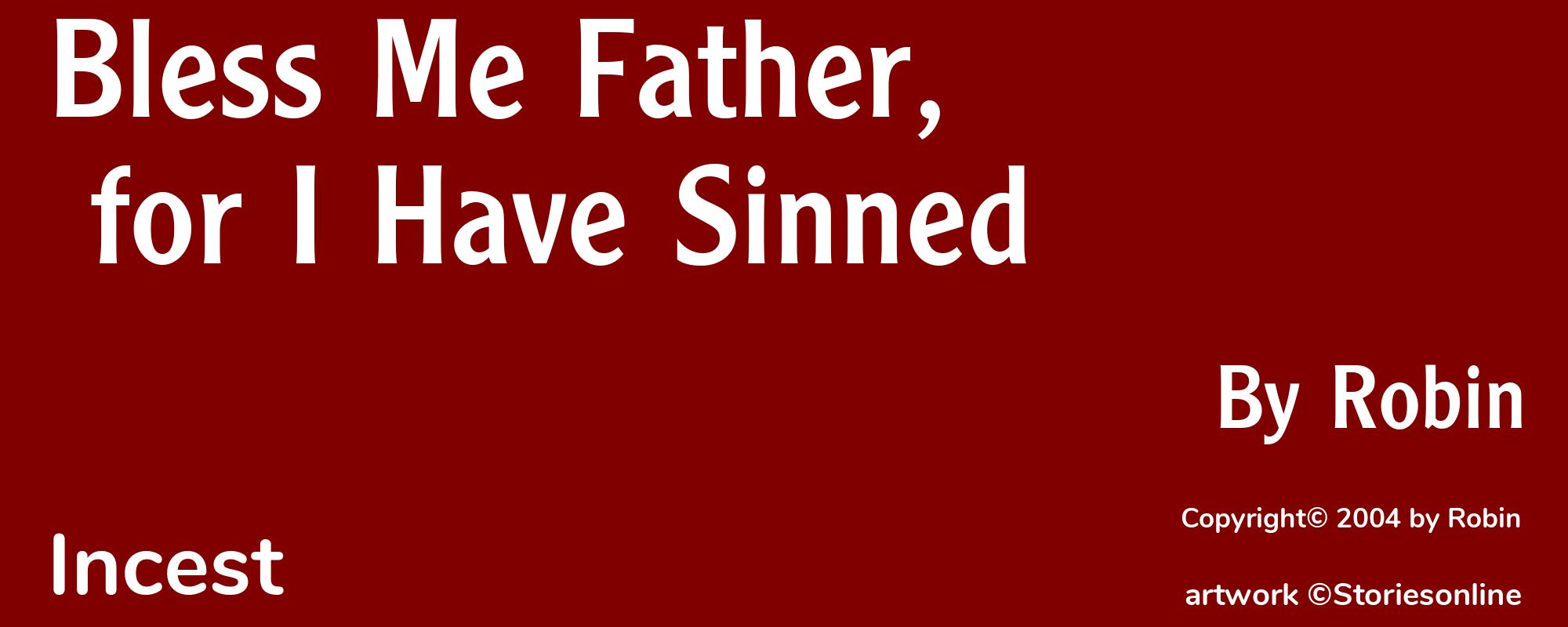 Bless Me Father, for I Have Sinned - Cover