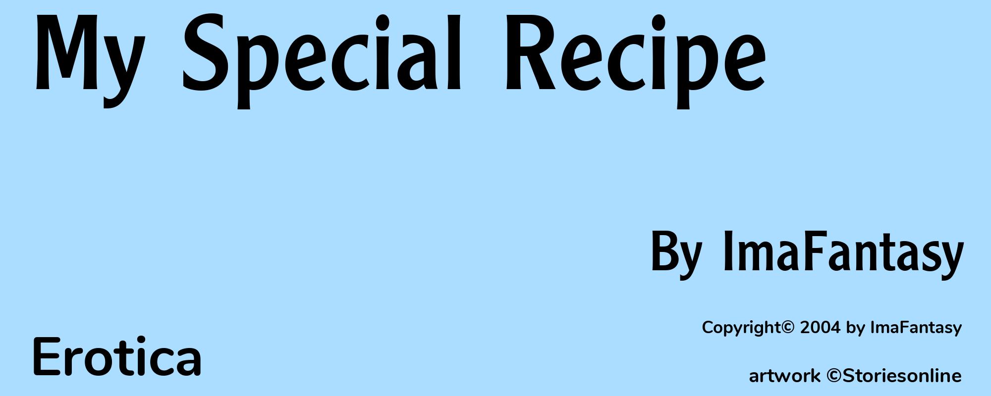 My Special Recipe - Cover