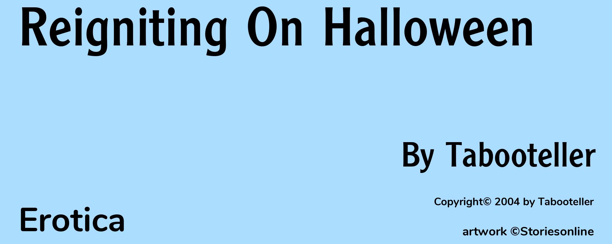 Reigniting On Halloween - Cover
