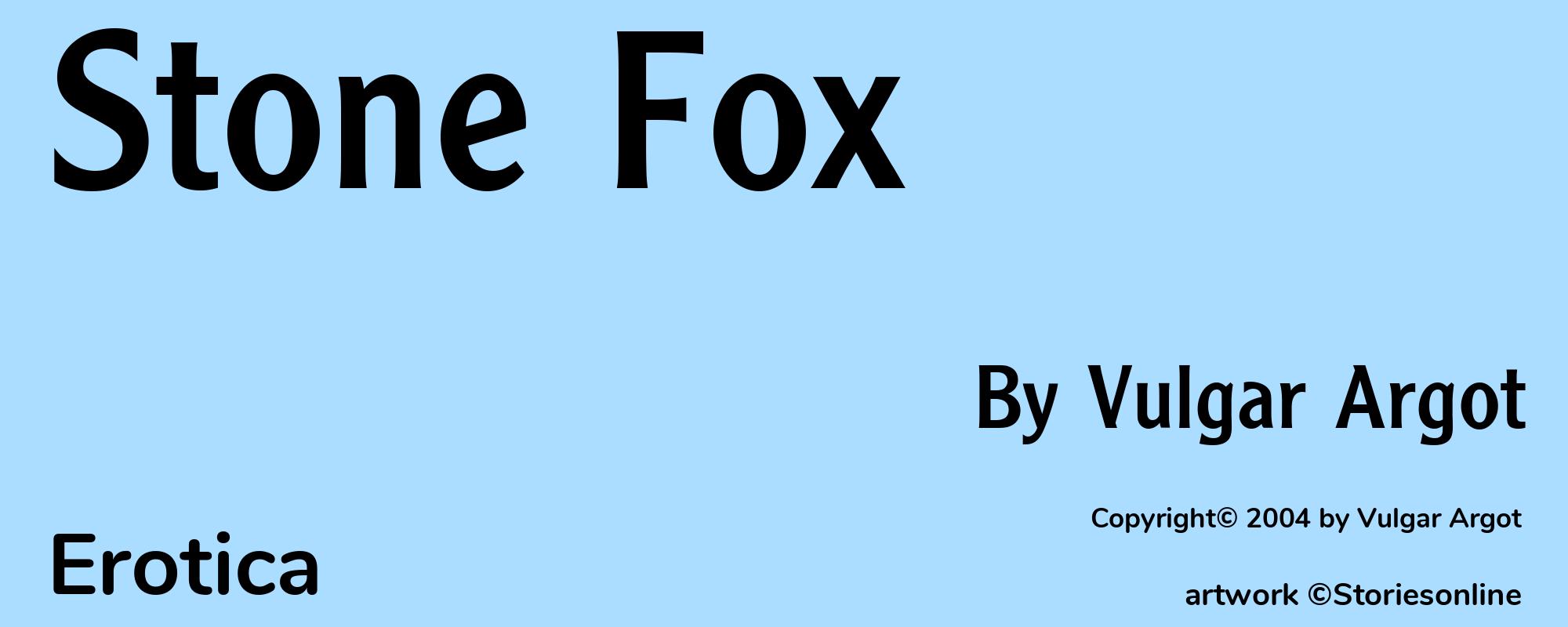 Stone Fox - Cover