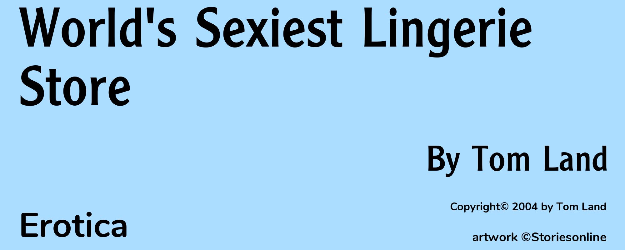 World's Sexiest Lingerie Store - Cover