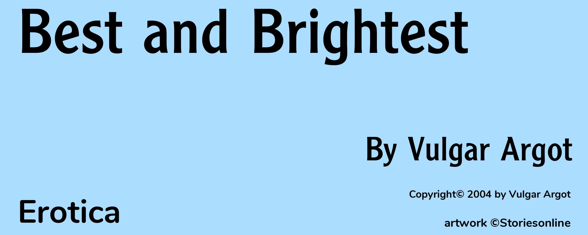 Best and Brightest - Cover