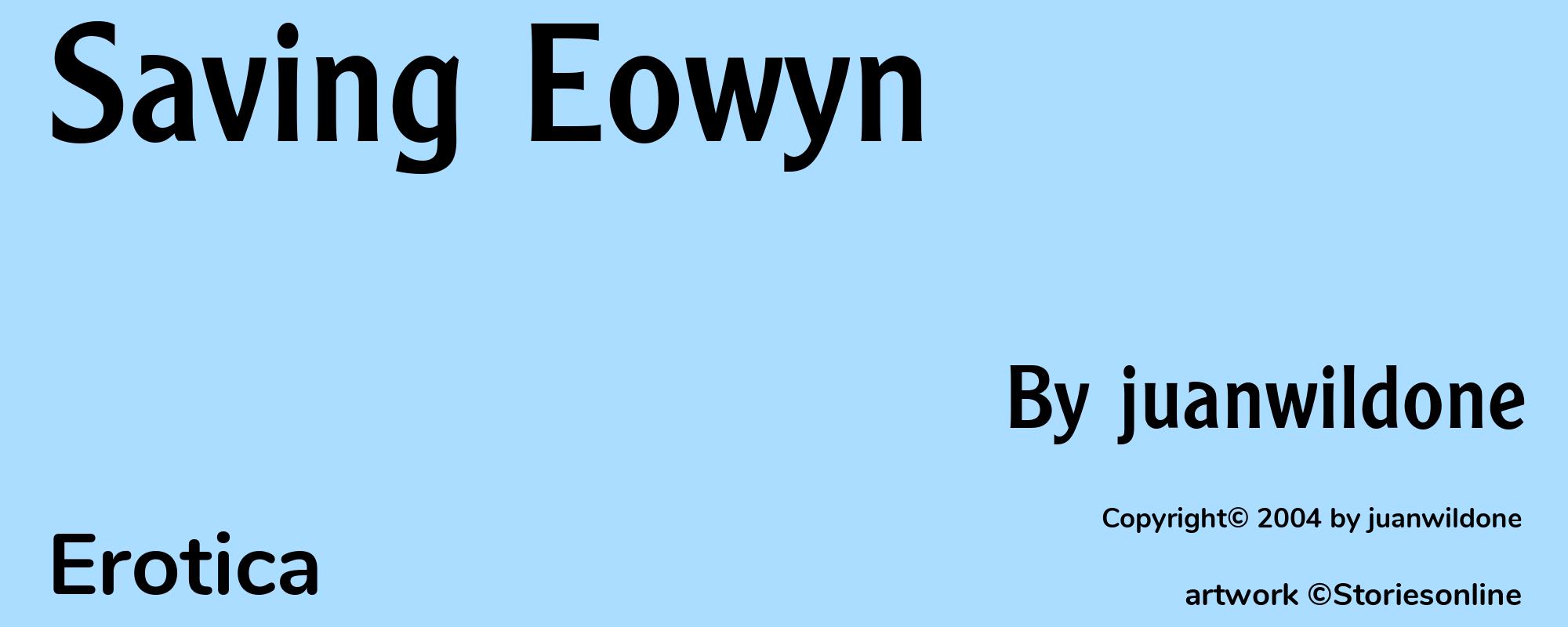 Saving Eowyn - Cover