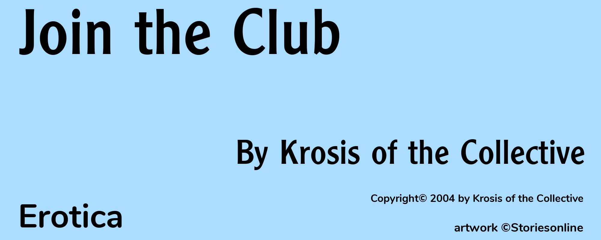 Join the Club - Cover