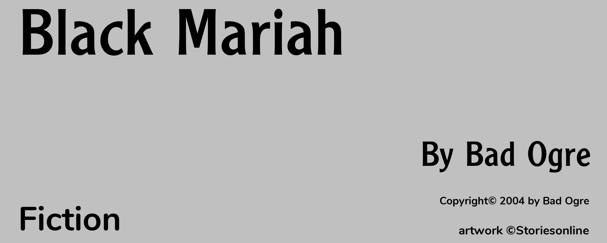 Black Mariah - Cover