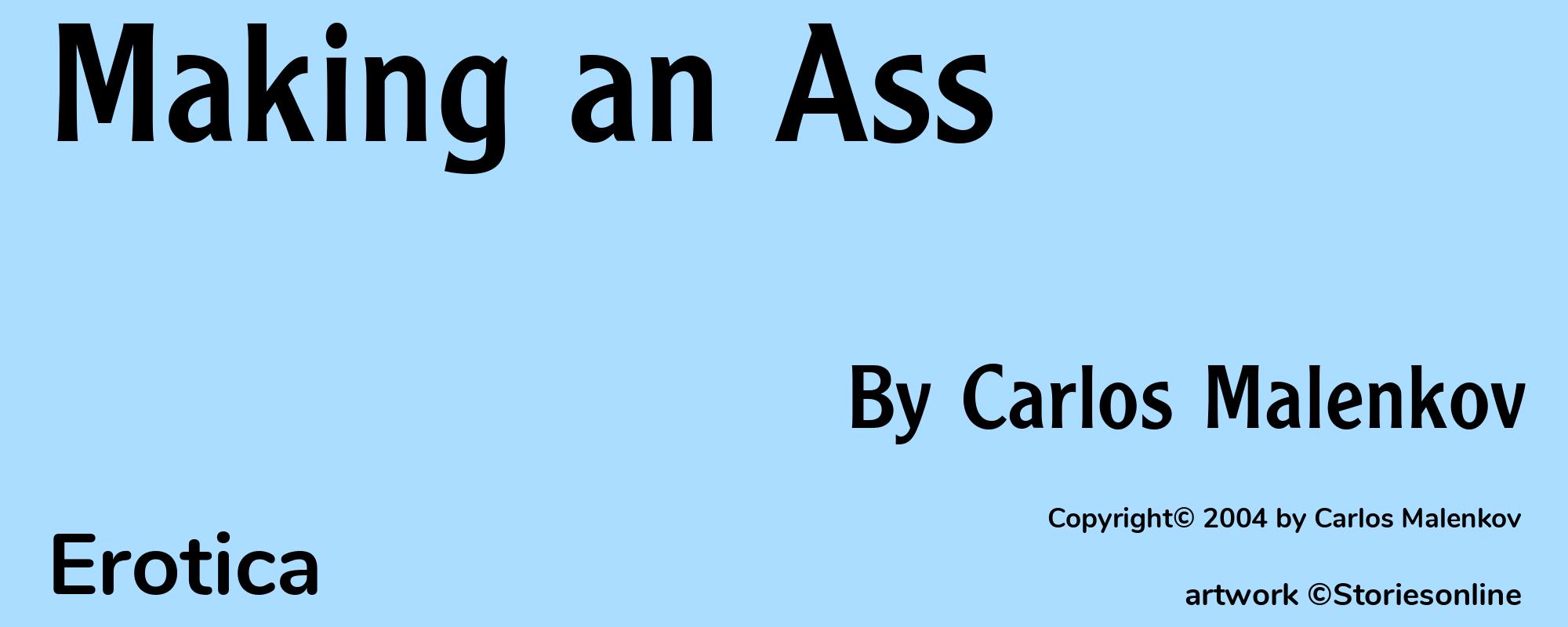 Making an Ass - Cover