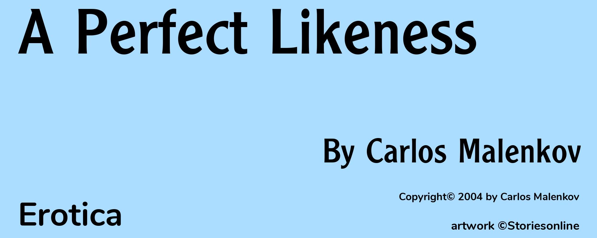 A Perfect Likeness - Cover