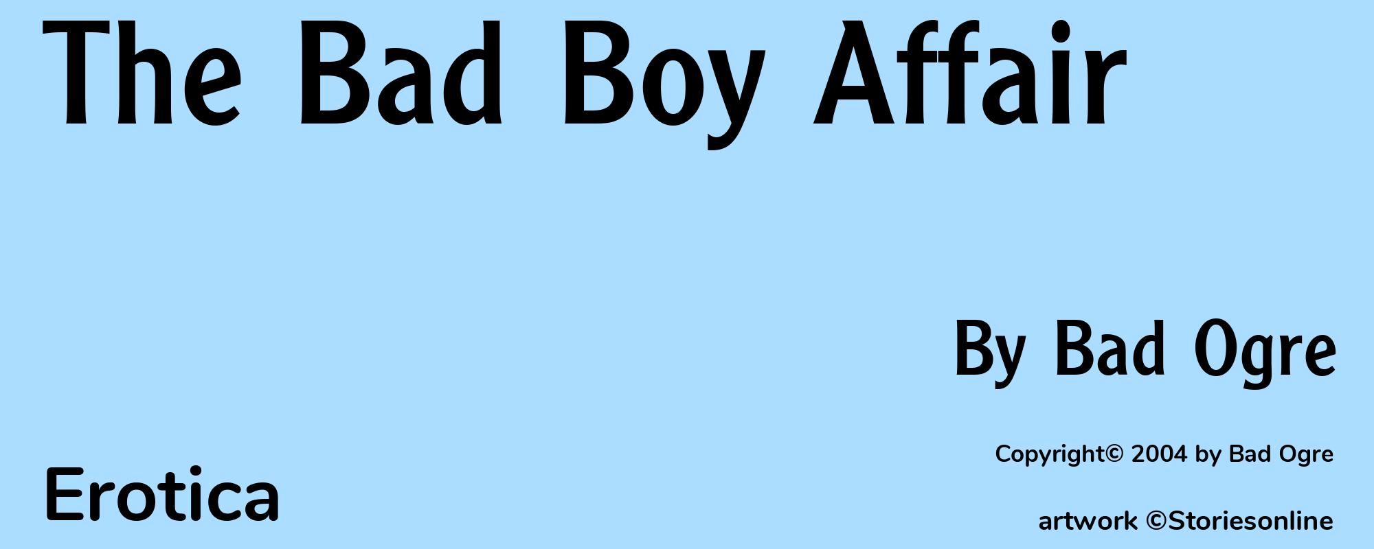 The Bad Boy Affair - Cover