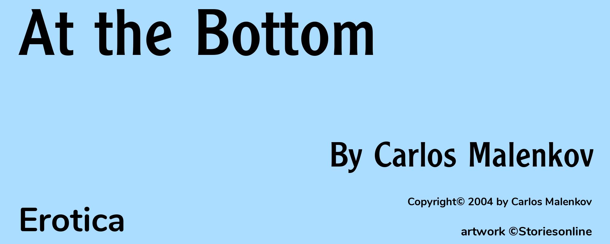 At the Bottom - Cover