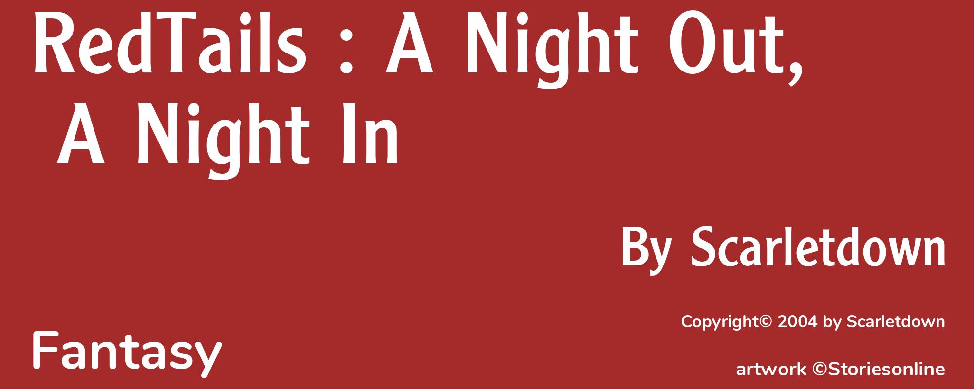 RedTails : A Night Out, A Night In - Cover