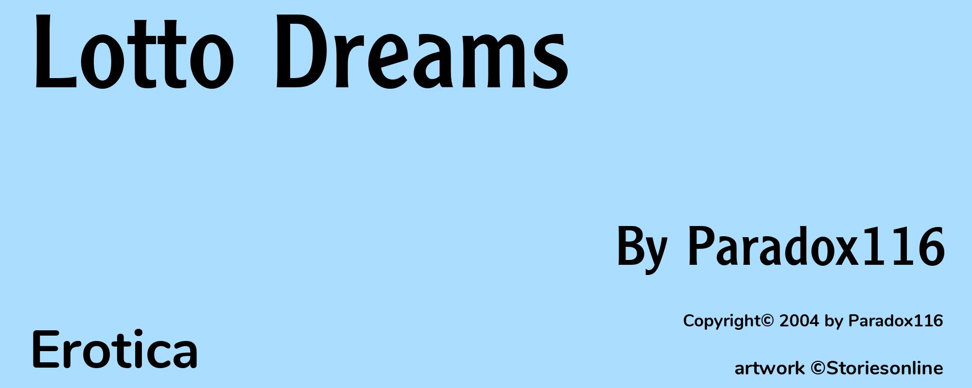 Lotto Dreams - Cover