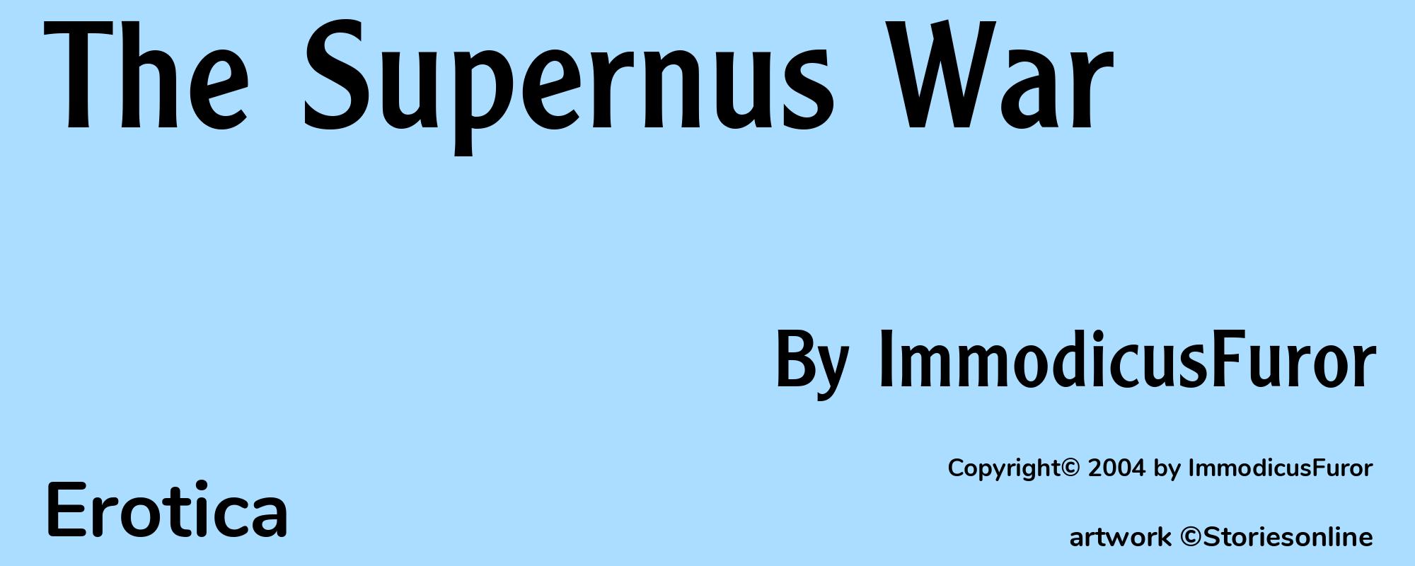The Supernus War - Cover
