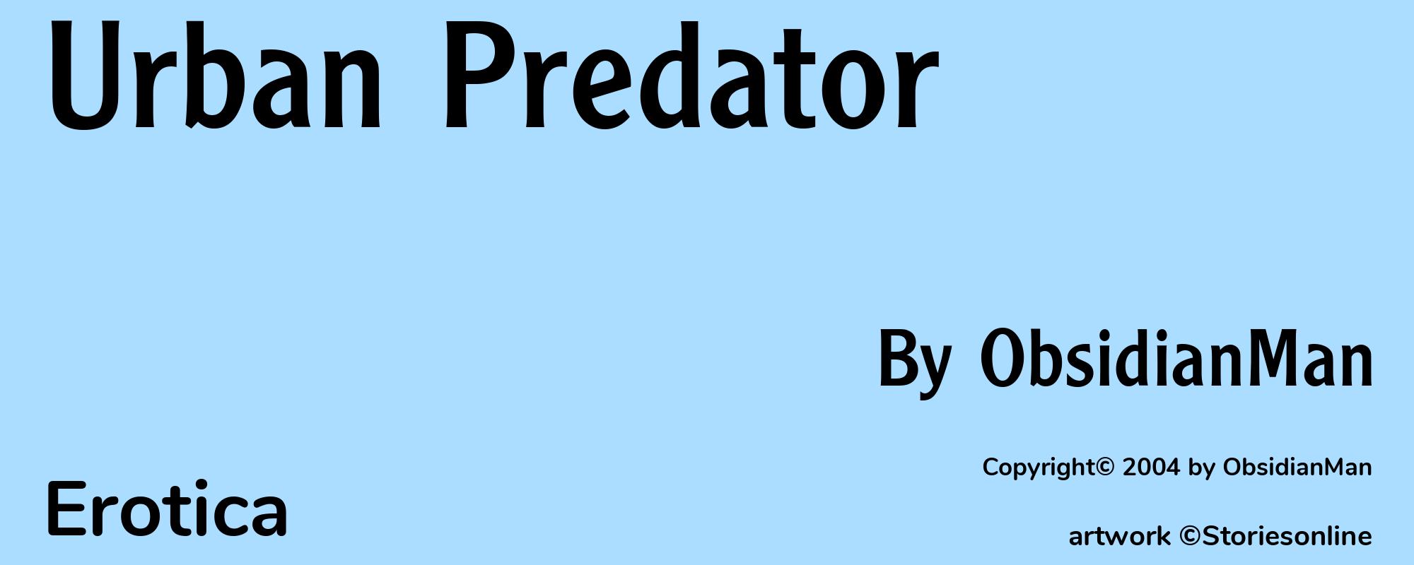 Urban Predator - Cover