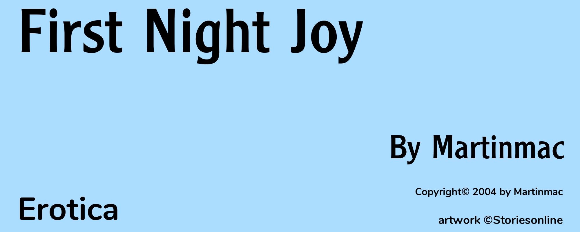 First Night Joy - Cover