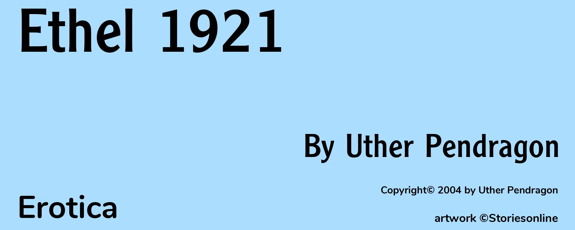 Ethel 1921 - Cover