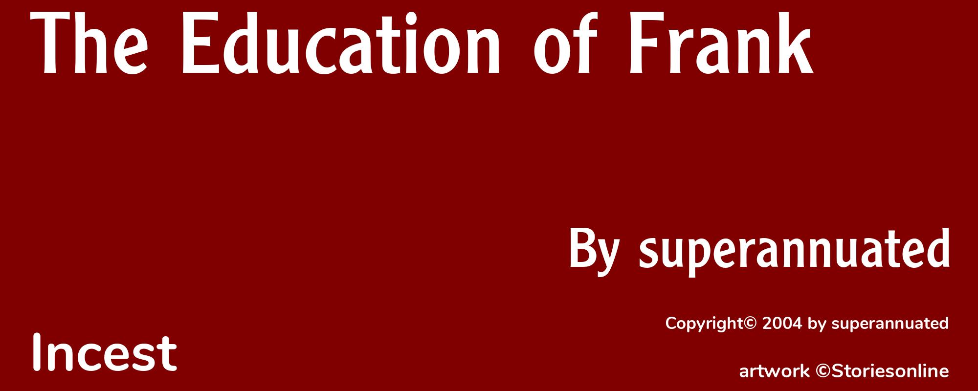 The Education of Frank - Cover