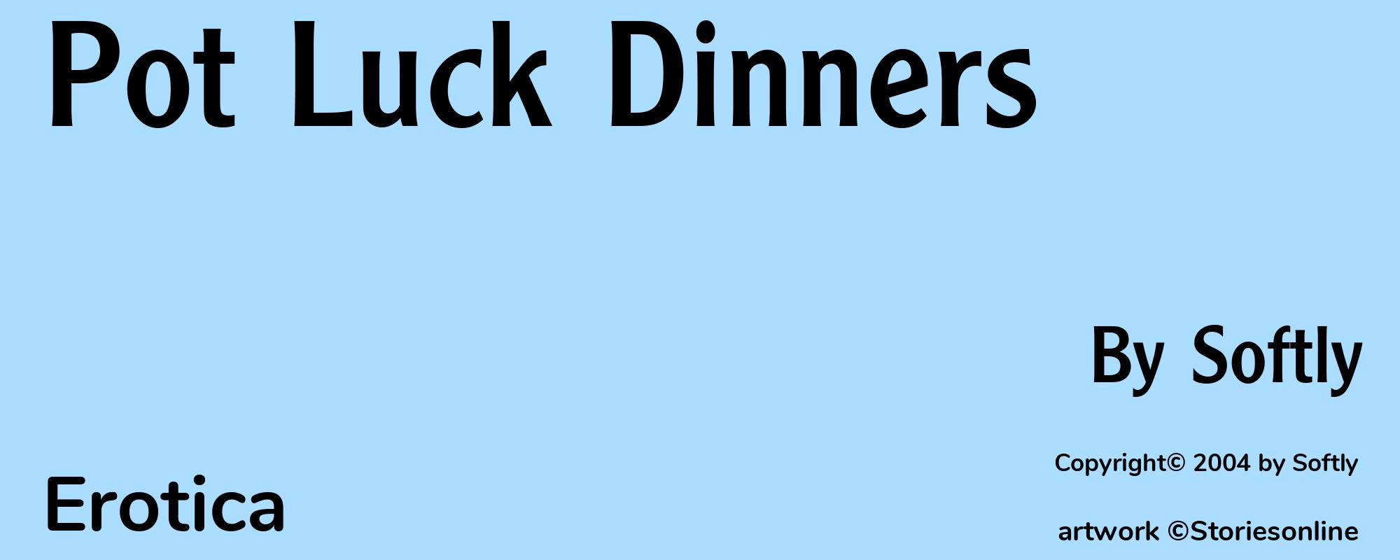 Pot Luck Dinners - Cover