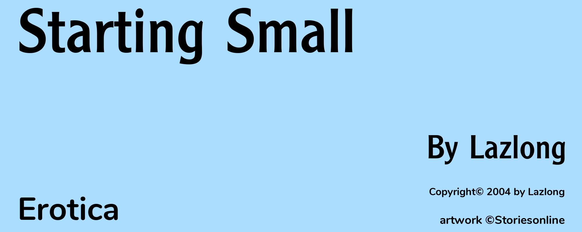 Starting Small - Cover