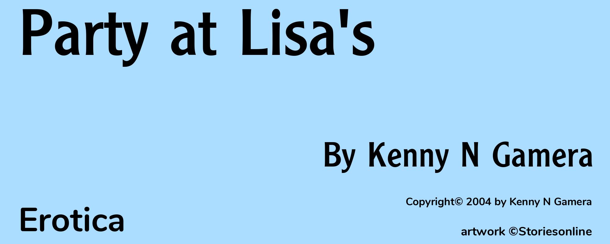 Party at Lisa's - Cover