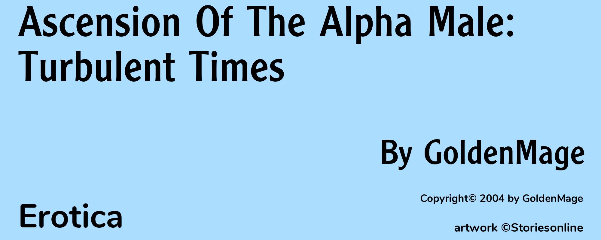 Ascension Of The Alpha Male: Turbulent Times - Cover