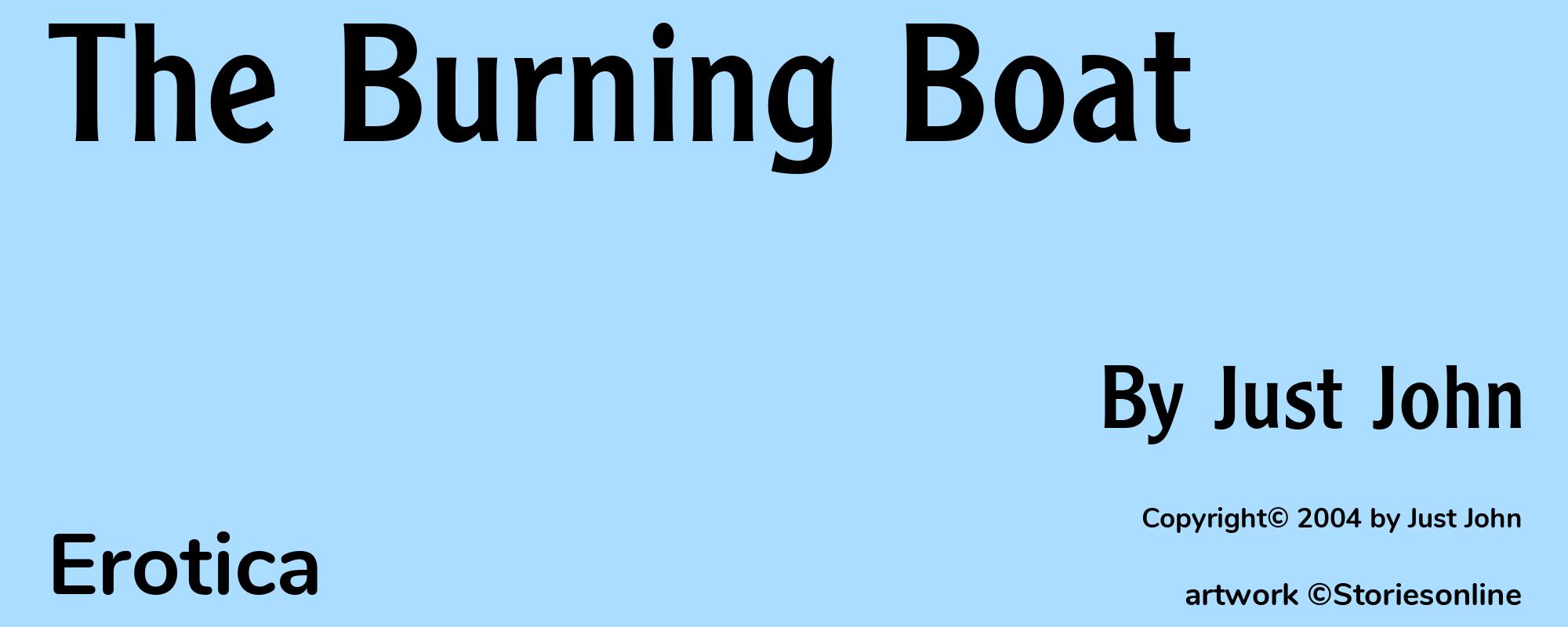 The Burning Boat - Cover