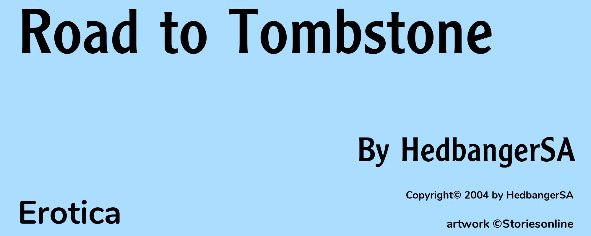 Road to Tombstone - Cover