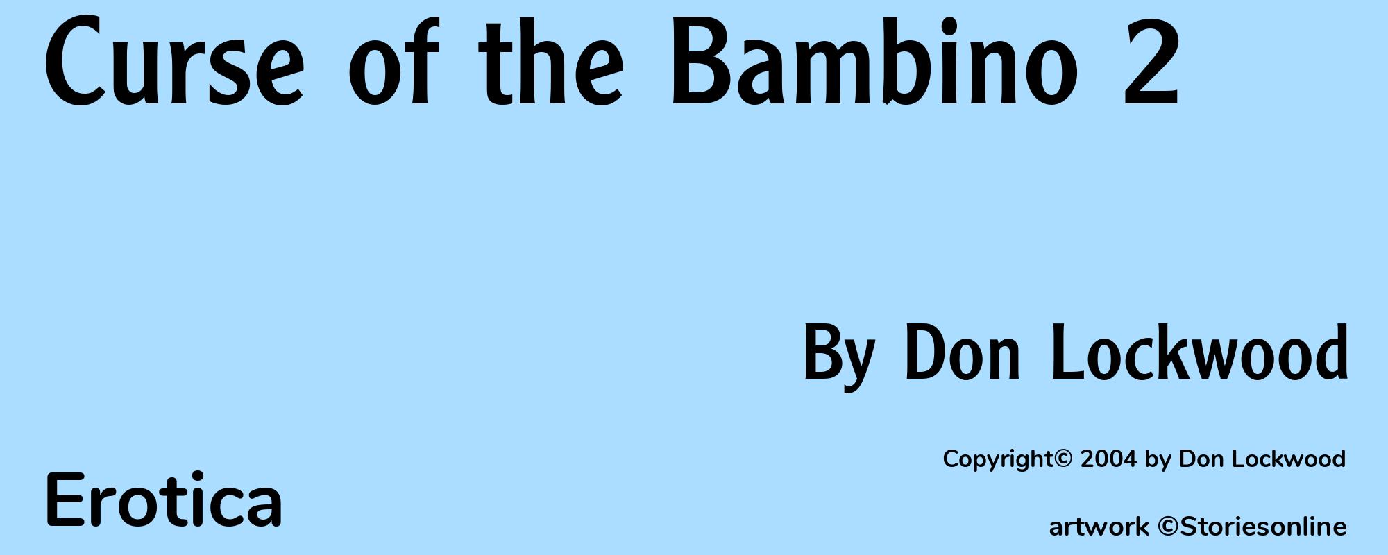 Curse of the Bambino 2 - Cover