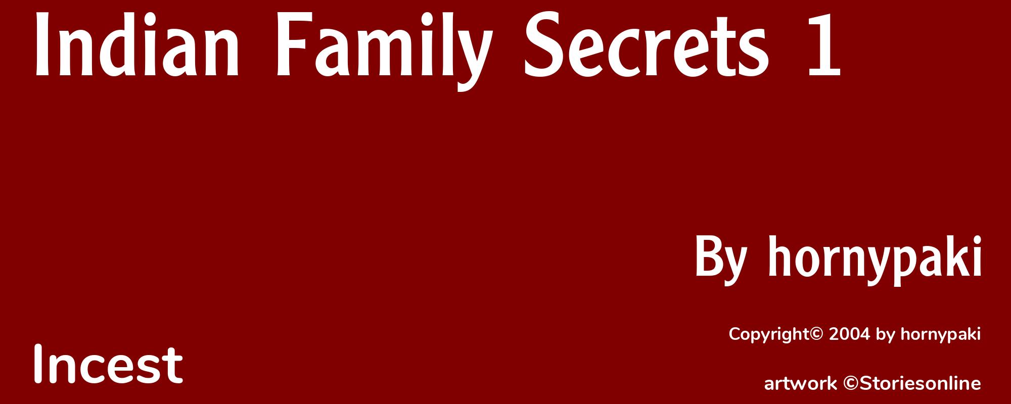 Indian Family Secrets 1 - Cover